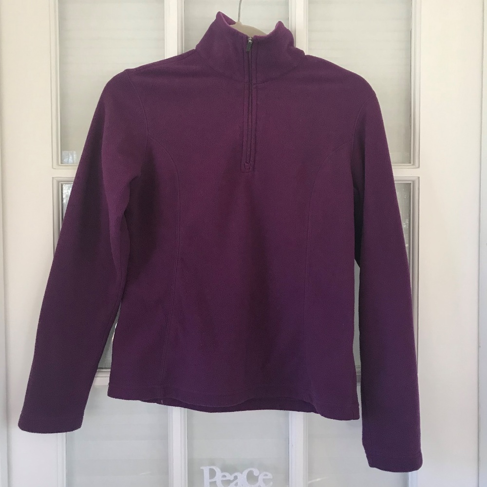 Lands End Fleece ThermaCheck Half Zip Pullover